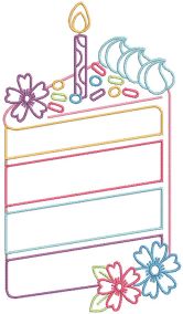 Birthday Party | Machine Embroidery Designs by JuJu