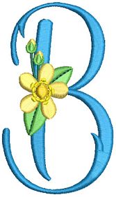 Buttercup Monogram Machine Embroidery Designs By JuJu
