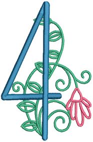 Campbell Numbers | Machine Embroidery Designs by JuJu