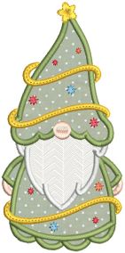 Christmas Gnomes Applique 2 Machine Embroidery Designs by JuJu 