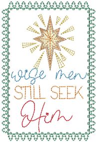 Christmas Greeting Cards 14  | Machine Embroidery Designs by JuJu