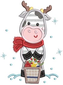 Christmas On The Farm Applique Machine Embroidery Designs by JuJu 