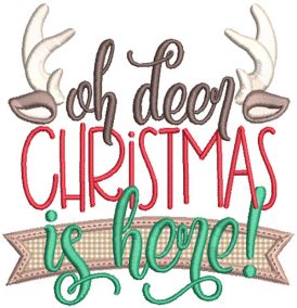 Christmas Word Art 6 Machine Embroidery Designs by JuJu