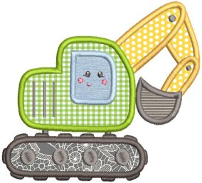 Construction Applique Machine Embroidery Designs by JuJu