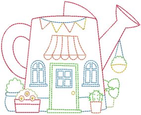 Cute Shops 1 Machine Embroidery Designs by JuJu