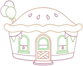 Cute Shops 2 Machine Embroidery Designs by JuJu