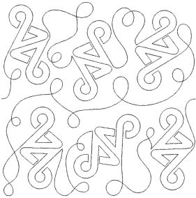 Celtic Twist End-to-End Quilting Design | Machine Embroidery Designs by JuJu