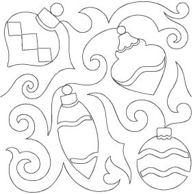 Christmas Ornaments End-to-End Quilting | Machine Embroidery Designs by JuJu