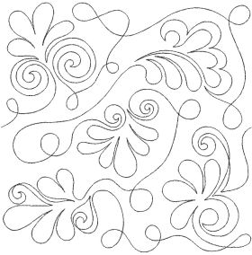 Fanfare End-to-End Quilting Design | Machine Embroidery Designs by JuJu