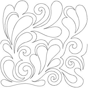 Feathers 8 End-to-End Quilting | Machine Embroidery Designs by JuJu
