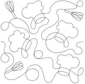 Kitchen 1 End-to-End Quilting | Machine Embroidery Designs by JuJu