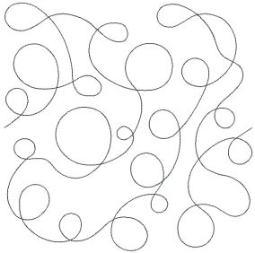 Loopy Stipple End-to-End Quilting | Machine Embroidery Designs by JuJu