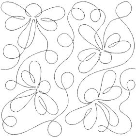 More Dragonflies and Loops End-to-End Quilting Design | Machine Embroidery Designs by JuJu