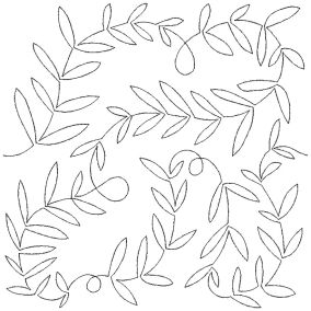 Simple Laurel End-to-End Quilting | Machine Embroidery Designs by JuJu