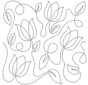 Tulips End-to-End Quilting | Machine Embroidery Designs by JuJu