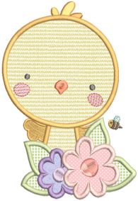 Easter Chicks Applique | Machine Embroidery Designs by JuJu
