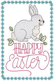 Easter Greeting Cards | Machine Embroidery Designs by JuJu