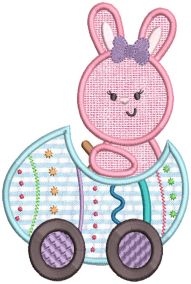 Easter Vroom Applique 2 Machine Embroidery Designs by JuJu