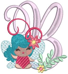 Fairy Alphabet | Machine Embroidery Designs by JuJu