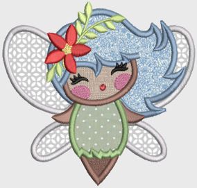 Fairy Garden Digital Embroidery Designs by JuJu