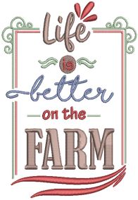Farm Fresh 6 Machine Embroidery Designs by JuJu