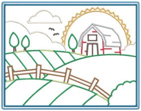 Farm Living Machine Embroidery Designs by JuJu