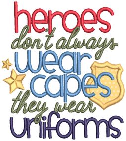 First Responders Word Art Machine Embroidery Designs by JuJu