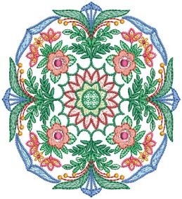 Floral Mandalas 1 Machine Embroidery Designs by JuJu