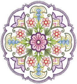 Floral Mandalas 2 Machine Embroidery Designs by JuJu
