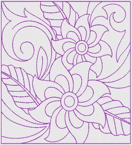 Floral Quilt Blocks 2 Machine Embroidery Designs by JuJu