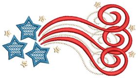 Flourishing Patriotism Machine Embroidery Designs by JuJu