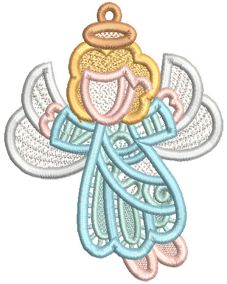 Free Standing Lace Angels 1 | Machine Embroidery Designs by JuJu