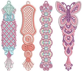 Freestanding Lace Bookmarks Machine Embroidery Designs by JuJu