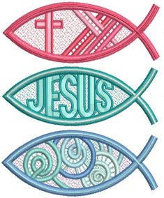 Free Standing Lace Christian Fish 1 | Machine Embroidery Designs by JuJu