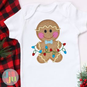 Gingerbread Fun Applique 2 Embroidery Design Set | Designs by JuJu 