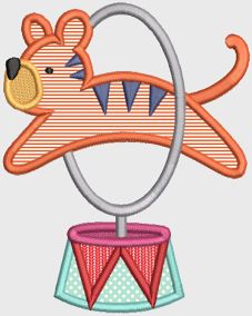 Going To The Circus Applique Machine Embroidery Designs by JuJu 