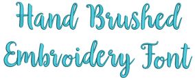 Hand Brushed Embroidery Font | Machine Embroidery Designs by JuJu
                            
                            