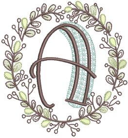Hope Laurel Alphabet | Machine Embroidery Designs by JuJu