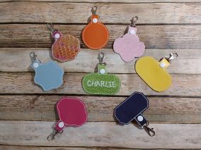 Blank Shapes Key Fobs ITH 1 | Machine Embroidery Designs by JuJu