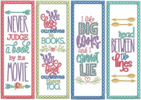 ITH Bookmarks Set 6 | Machine Embroidery Designs by JuJu