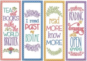 ITH Bookmarks Set 7 | Machine Embroidery Designs by JuJu