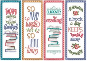 ITH Bookmarks Set 8 | Machine Embroidery Designs by JuJu