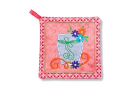 ITH Live Simply Mason Jar Pot Holder | Machine Embroidery Designs by JuJu
