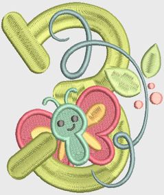 It's Spring Numbers | Machine Embroidery Designs by JuJu