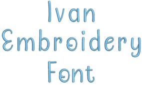 Ivan Embroidery Font | Machine Embroidery Designs by JuJu