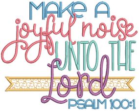 Joy In Him Word Art Machine Embroidery Designs by JuJu
