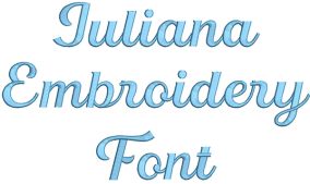 Juliana Embroidery Font | Machine Embroidery Designs by JuJu