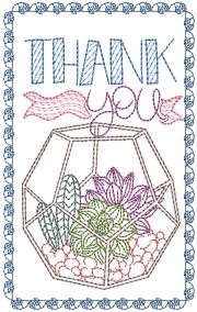 Just Because Greeting Cards Set 4 | Machine Embroidery Designs by JuJu