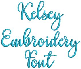 Kelsey Embroidery Font | Machine Embroidery Designs by JuJu