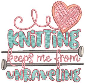 Knitting Word Art Machine Embroidery Designs By JuJu